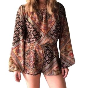 Show Me Your MuMu Rane Paisley Romper Size L